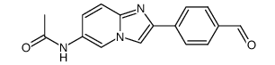 N-[2-(4-Formyl-phenyl)-imidazo[1,2-a]pyridin-6-yl]-acetamide Structure