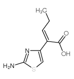 (Z)-2-(2-Aminothiazol-4-yl)-2-pentenoic acid Structure