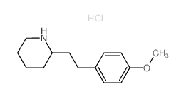 2-[2-(4-methoxyphenyl)ethyl]piperidine,hydrochloride结构式