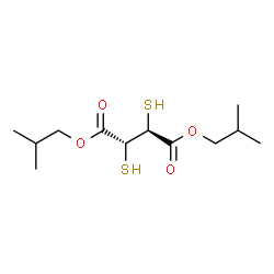 bis(2-methylpropyl) (2S,3R)-2,3-bis-sulfanylbutanedioate structure