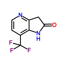 7-(Trifluoromethyl)-1,3-dihydro-2H-pyrrolo[3,2-b]pyridin-2-one结构式
