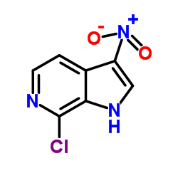 7-Chloro-3-nitro-6-azaindole structure