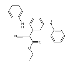ethyl 2-(2,5-bis(phenylamino)phenyl)-2-cyanoacetate结构式