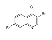 4-Chloro-3,7-dibromo-8-methylquinoline结构式