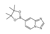 7-(4,4,5,5-四甲基-1,3,2-二氧硼杂环戊烷-2-基)-[1,2,4]三唑并[1,5-a]吡啶结构式