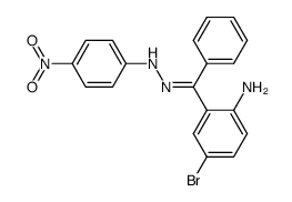syn-p-Nitrophenylhydrazone 5-bromo-2-aminobenzophenone Structure