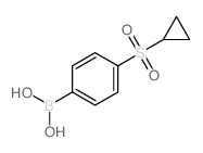 (4-(CYCLOPROPYLSULFONYL)PHENYL)BORONIC ACID Structure