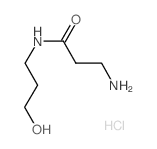 3-Amino-N-(3-hydroxypropyl)propanamide hydrochloride Structure