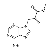 methyl 2-(adenin-9-ylmethyl)-2-propenoate结构式