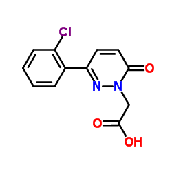 [3-(2-Chlorophenyl)-6-oxo-1(6H)-pyridazinyl]acetic acid结构式