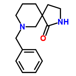 7-苯甲基-2,7-二氮杂螺[4.5]癸烷-1-酮结构式