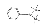 benzylbis(trimethylsilyl)stibane结构式