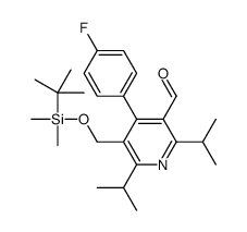 5-TERT-BUTYLDIMETHYLSILYLOXYMETHYL-2,6-DIISOPROPYL-4-(4-FLUOROPHENYL)-PYRIDINE-3-CARBOXALDEHYDE Structure