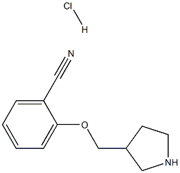 2-(pyrrolidin-3-ylmethoxy)benzonitrile hydrochloride结构式