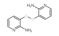 3,3'-DISULFANEDIYLBIS(PYRIDIN-2-AMINE)结构式