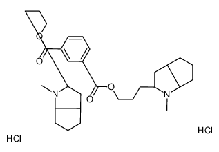 1-O-[3-[(2R,3aS,6aS)-1-methyl-3,3a,4,5,6,6a-hexahydro-2H-cyclopenta[b]pyrrol-2-yl]propyl] 3-O-[3-(1-methyl-3,3a,4,5,6,6a-hexahydro-2H-cyclopenta[b]pyrrol-2-yl)propyl] benzene-1,3-dicarboxylate,dihydrochloride结构式