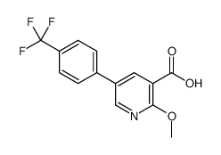 2-methoxy-5-[4-(trifluoromethyl)phenyl]pyridine-3-carboxylic acid Structure