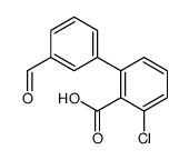 2-chloro-6-(3-formylphenyl)benzoic acid Structure