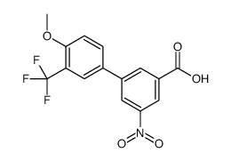 4'-METHOXY-5-NITRO-3'-(TRIFLUOROMETHYL)-[1,1'-BIPHENYL]-3-CARBOXYLIC ACID Structure