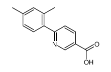 6-(2,4-dimethylphenyl)pyridine-3-carboxylic acid结构式