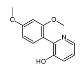 2-(2,4-dimethoxyphenyl)pyridin-3-ol结构式