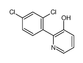 2-(2,4-dichlorophenyl)pyridin-3-ol结构式