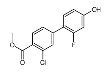 methyl 2-chloro-4-(2-fluoro-4-hydroxyphenyl)benzoate Structure