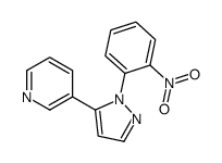 3-(1-(2-NITROPHENYL)-1H-PYRAZOL-5-YL)PYRIDINE结构式