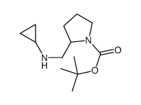 3-CYCLOPROPYLAMINOMETHYL-PYRROLIDINE-1-CARBOXYLIC ACID TERT-BUTYL ESTER Structure