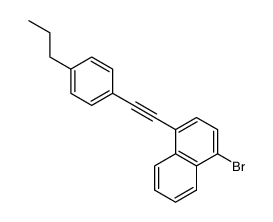 1-bromo-4-(4-n-propylphenylethynyl)naphthalene Structure