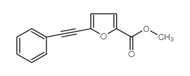 5-(2-苯基-1-乙炔)-2-糠酸甲酯结构式