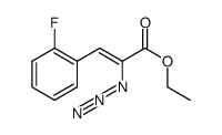 ethyl 2-azido-3-(2-fluorophenyl)acrylate结构式