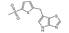 6-(5-methanesulfonylthiophen-2-ylmethyl)-4H-pyrrolo[2,3-d][1,3]thiazole Structure