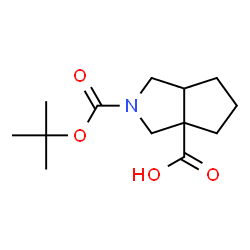 2-Boc-octahydrocyclopenta[c]-pyrrole-3a-carboxylic acid Structure