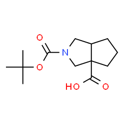 2-Boc-octahydrocyclopenta[c]-pyrrole-3a-carboxylic acid structure