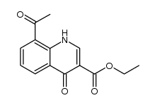 8-acetyl-3-ethoxycarbonyl-1,4-dihydro-4-oxoquinoline Structure