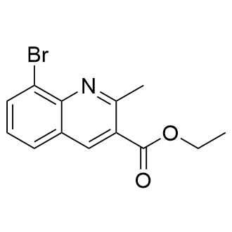 Ethyl 8-bromo-2-methylquinoline-3-carboxylate Structure