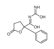 N-carbamoyl-5-oxo-2-phenyloxolane-2-carboxamide Structure