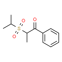 2-(Isopropylsulfonyl)-1-phenylpropan-1-one Structure