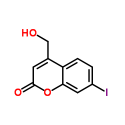 4-(Hydroxymethyl)-7-iodo-2H-chromen-2-one Structure