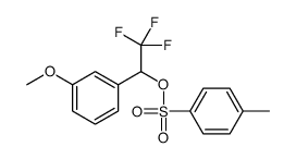 [2,2,2-trifluoro-1-(3-methoxyphenyl)ethyl] 4-methylbenzenesulfonate结构式