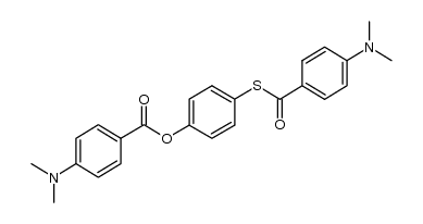 4-(4-(dimethylamino)benzoylthio)phenyl 4-(dimethylamino)benzoate Structure