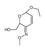 2H-Pyran-3(6H)-one,6-ethoxy-2-(hydroxymethyl)-,O-methyloxime,[2S-(2alpha,3Z,6bta)]-(9CI)结构式