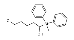 5-chloro-1-(methyldiphenylsilyl)pentan-1-ol结构式