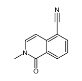 2-甲基-1-氧代-1,2-二氢异喹啉-5-甲腈结构式