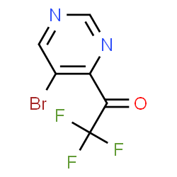 1-(5-bromopyrimidin-4-yl)-2,2,2-trifluoroethanone结构式