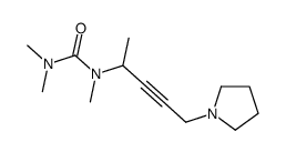 1,1,3-trimethyl-3-(5-pyrrolidin-1-ylpent-3-yn-2-yl)urea结构式