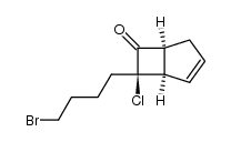 (1SR,5RS,7SR)-7-chloro-7-(3'-bromobutyl)bicyclo[3.2.0]hept-2-en-6-one结构式