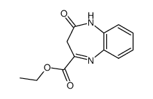 Ethyl 2-oxo-2,3-dihydro-1H-1,5-benzodiazepine-4-carboxylate结构式