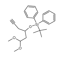 1,1-dimethoxy-3-(tert-diphenylsiloxy)-5-hexyne Structure